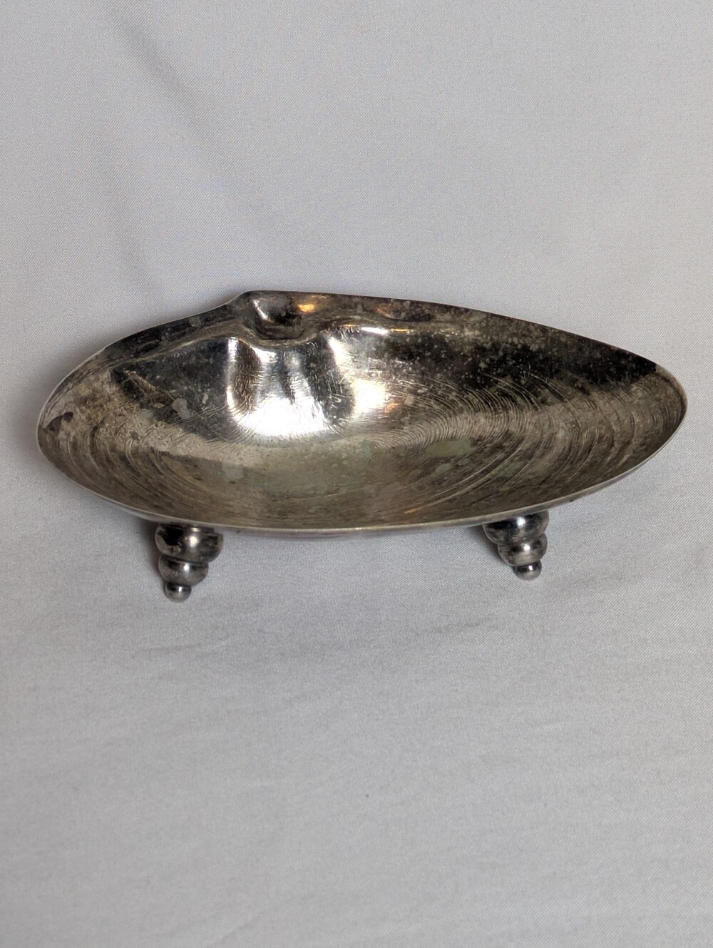 Silver-Plated Decorative Serving Dish - Modern Footed Tray